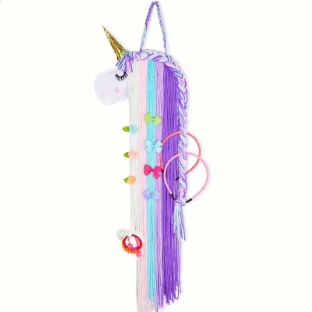 New unicorn lavender hair bow organizer display holder girls